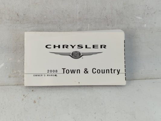 2008 Chrysler Town & Country Owners Manual Book Guide OEM Used Auto Parts - Oemusedautoparts1.com