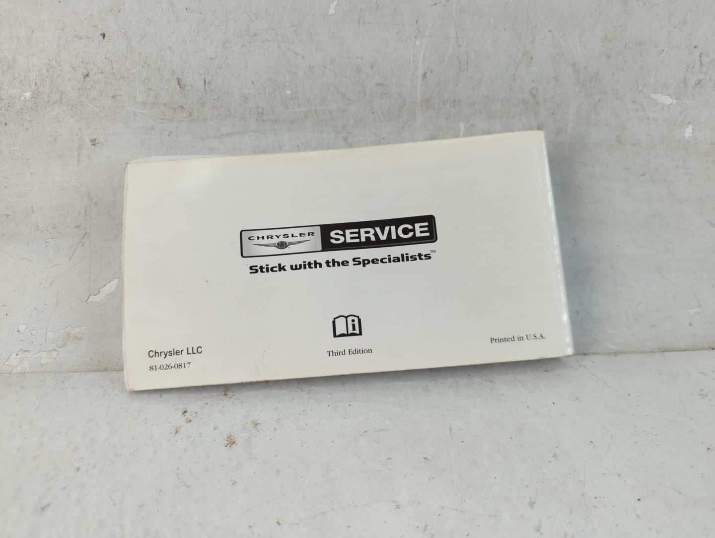 2008 Chrysler Town & Country Owners Manual Book Guide OEM Used Auto Parts - Oemusedautoparts1.com
