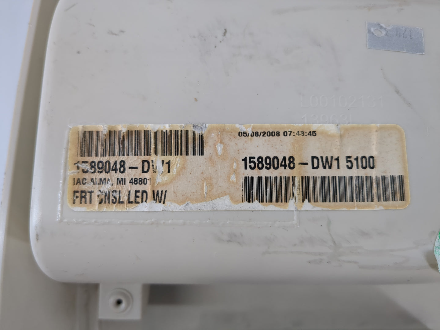 2008 Chrysler Town & Country Overhead Roof Console Interior Dome Light - Oemusedautoparts1.com