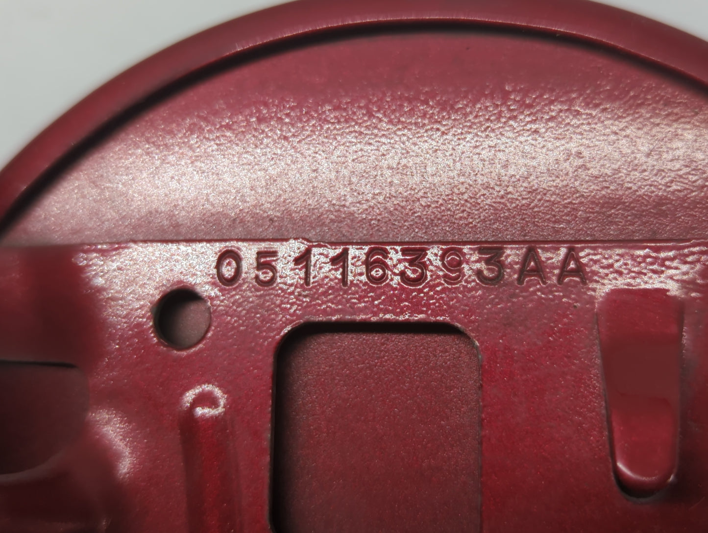2008 Chrysler Town & Country Fuel Tank Door Lid Gas Tank Red - Oemusedautoparts1.com