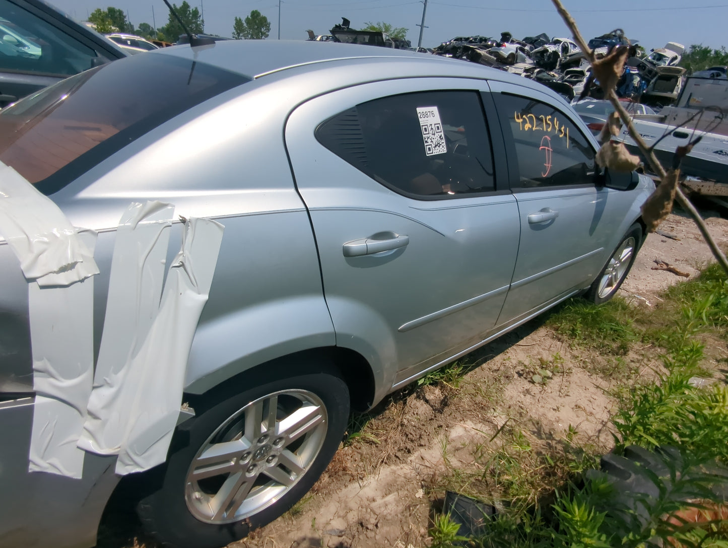 2008-2014 Dodge Avenger Passenger Rear Door Oem - Oemusedautoparts1.com