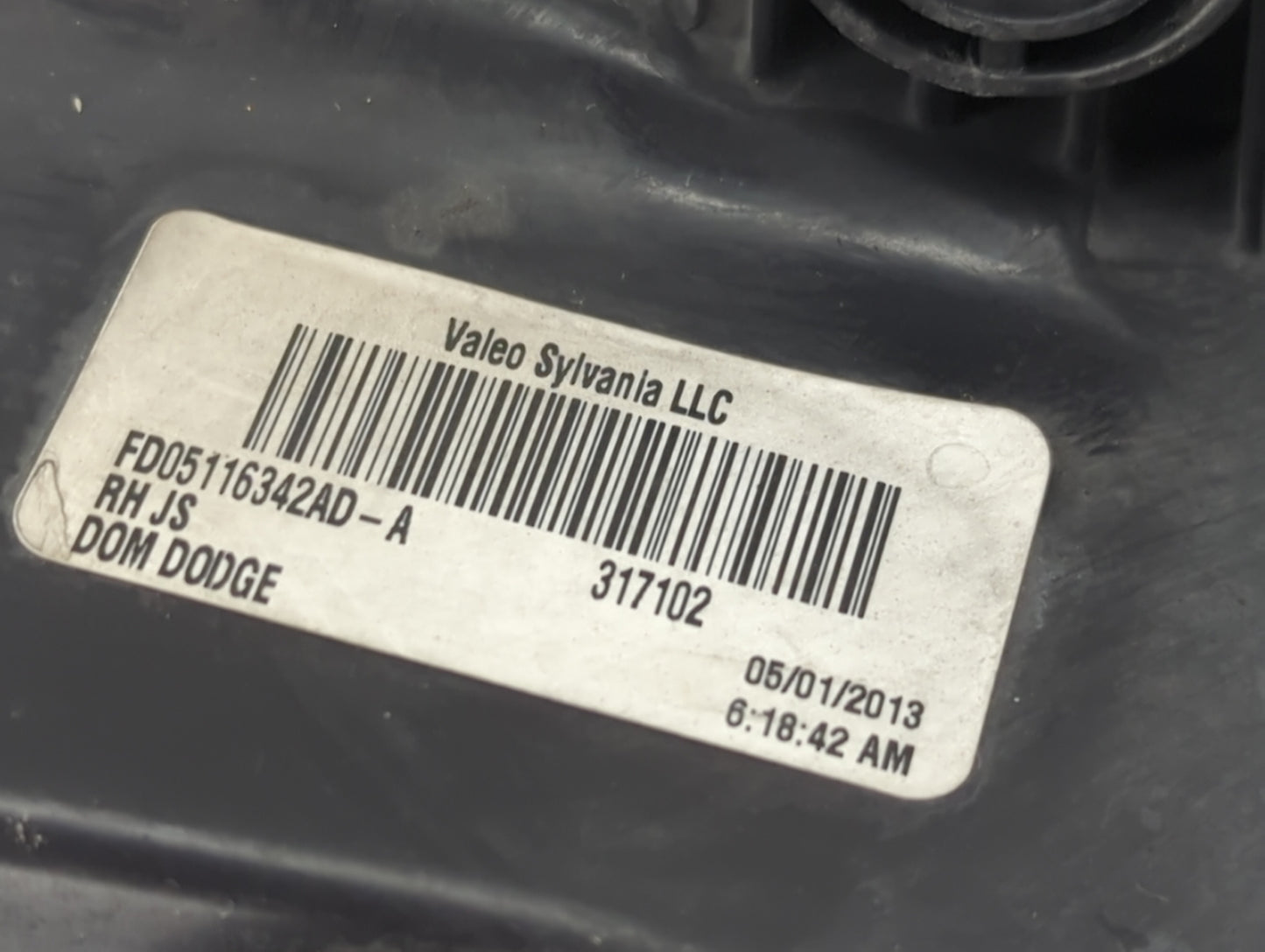 2008-2014 Dodge Avenger Passenger Right Oem Head Light Headlight Lamp - Oemusedautoparts1.com
