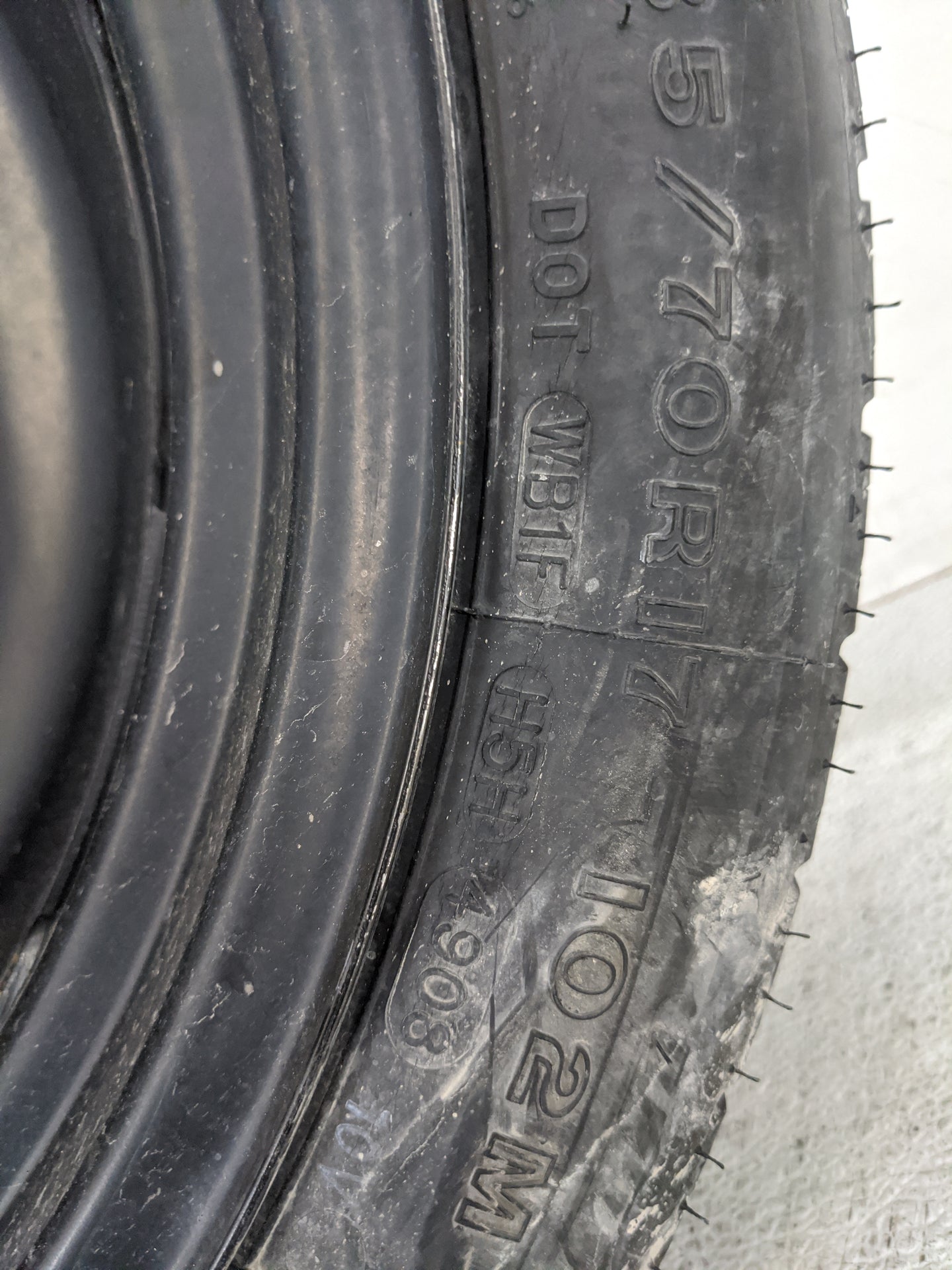 2008 Dodge Avenger Spare Donut Tire Wheel Rim Oem 1420805 - Oemusedautoparts1.com