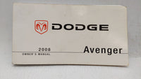 2008 Dodge Avenger Owners Manual Book Guide OEM Used Auto Parts - Oemusedautoparts1.com