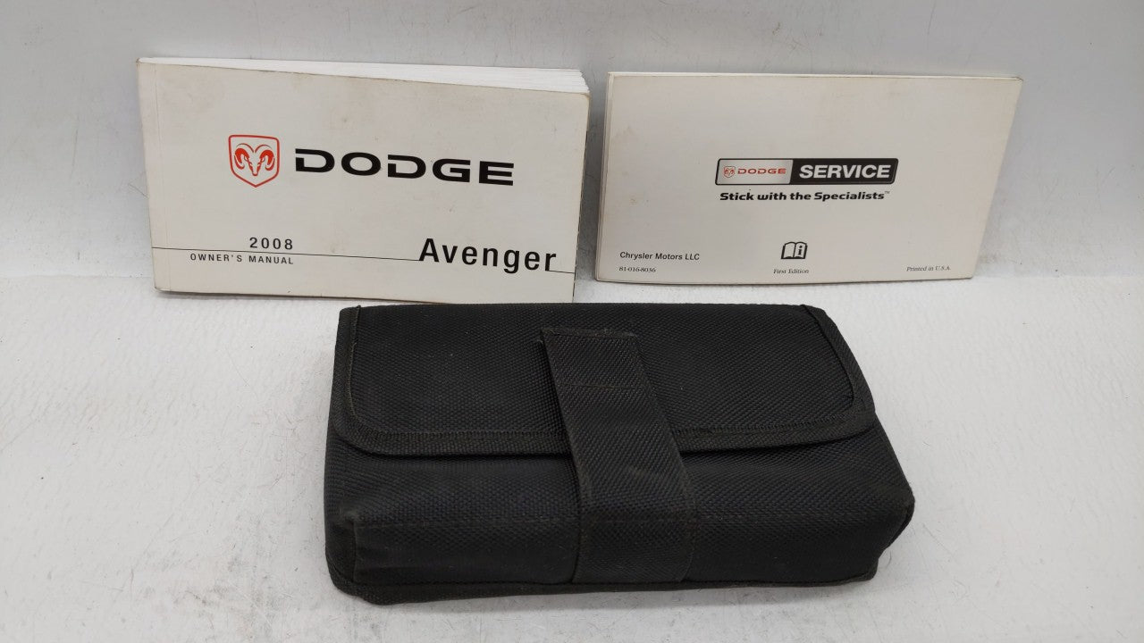 2008 Dodge Avenger Owners Manual Book Guide OEM Used Auto Parts - Oemusedautoparts1.com