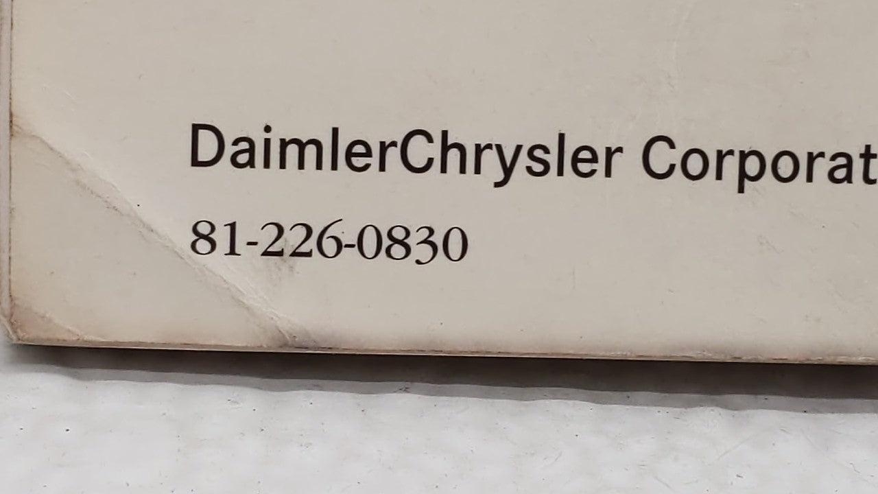 2008 Dodge Avenger Owners Manual Book Guide OEM Used Auto Parts - Oemusedautoparts1.com