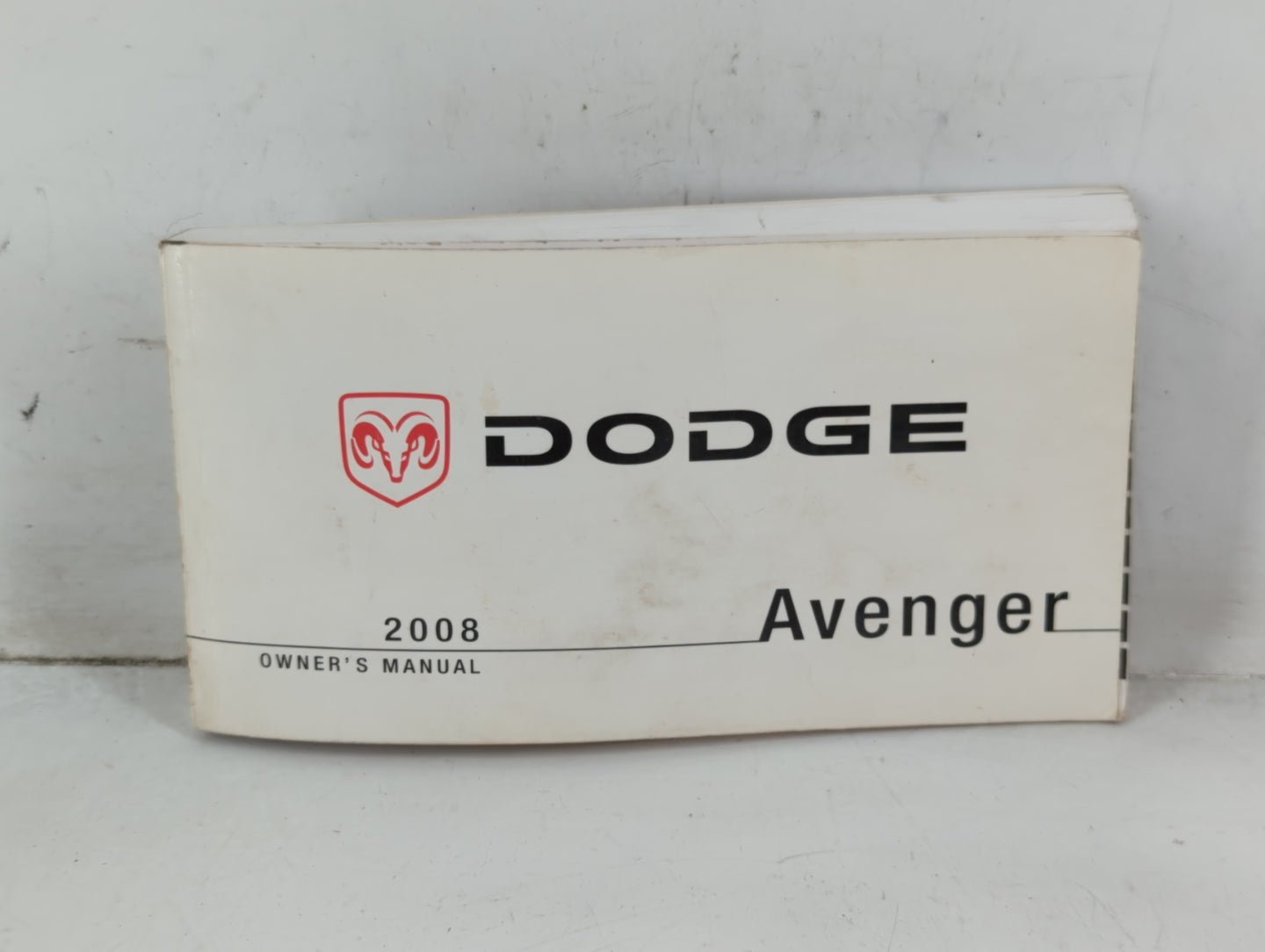 2008 Dodge Avenger Owners Manual Book Guide P/N:81-226-0830 OEM Used Auto Parts - Oemusedautoparts1.com