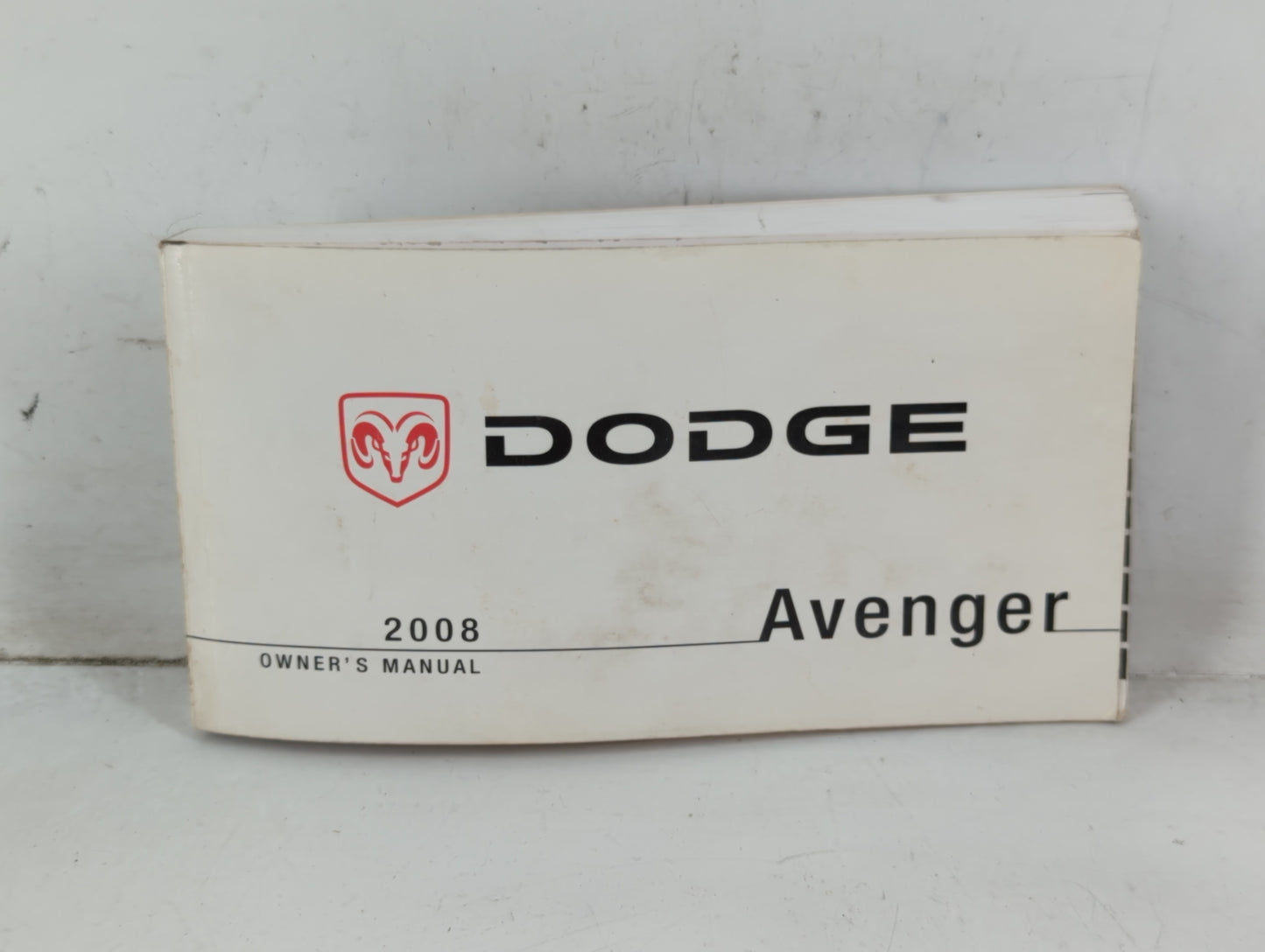 2008 Dodge Avenger Owners Manual Book Guide P/N:81-226-0830 OEM Used Auto Parts - Oemusedautoparts1.com