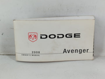 2008 Dodge Avenger Owners Manual Book Guide P/N:81-226-0830 OEM Used Auto Parts - Oemusedautoparts1.com