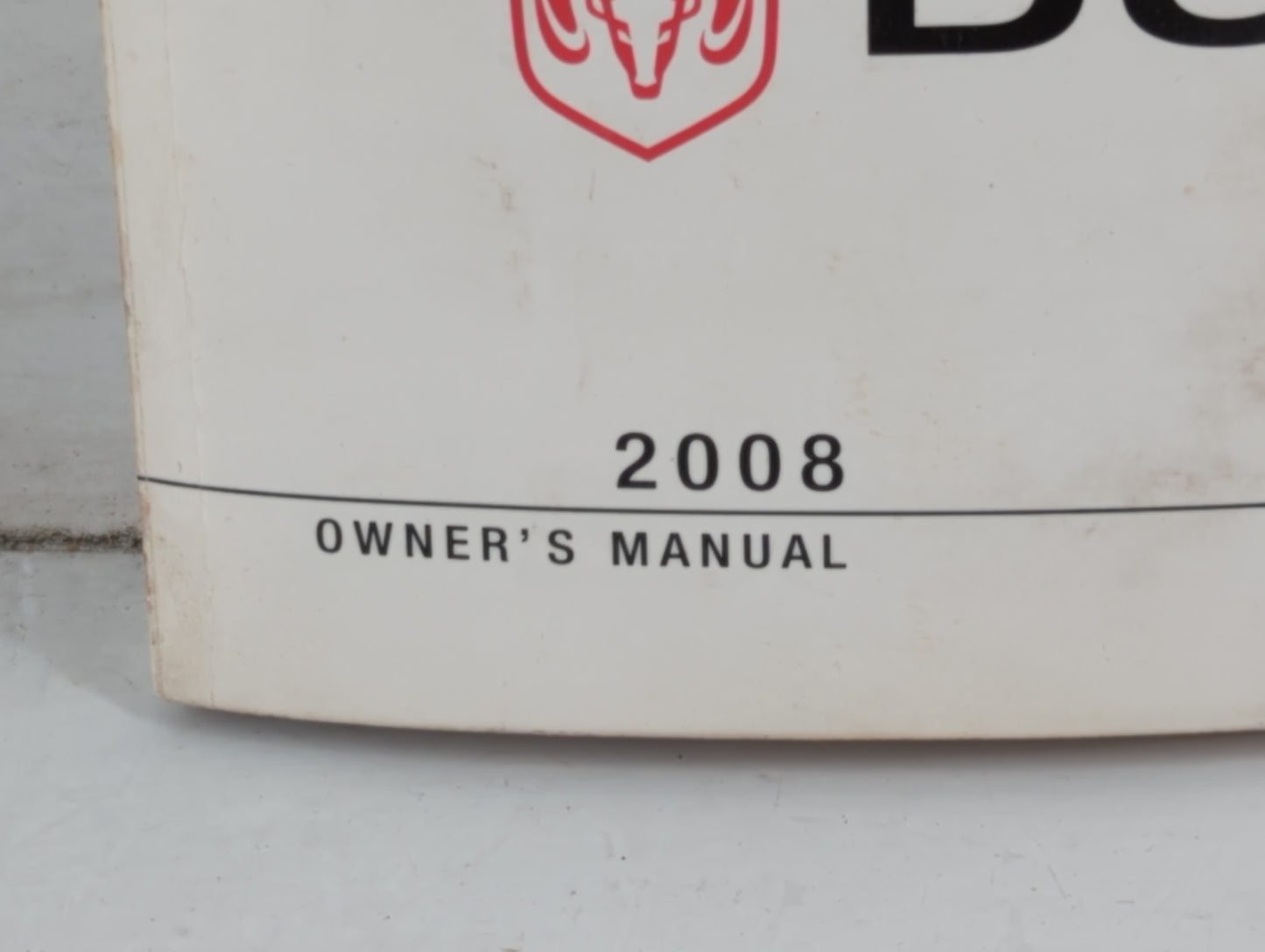 2008 Dodge Avenger Owners Manual Book Guide P/N:81-226-0830 OEM Used Auto Parts - Oemusedautoparts1.com