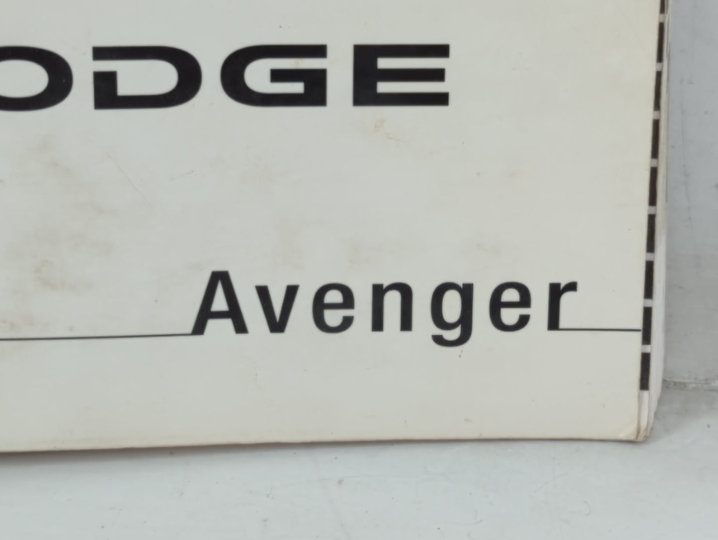 2008 Dodge Avenger Owners Manual Book Guide P/N:81-226-0830 OEM Used Auto Parts - Oemusedautoparts1.com