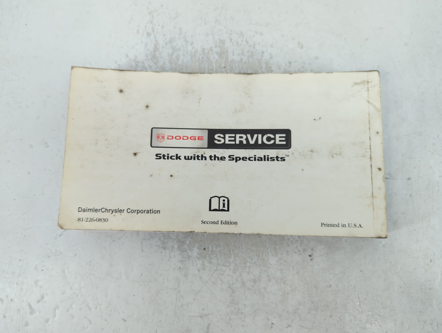 2008 Dodge Avenger Owners Manual Book Guide P/N:81-226-0830 OEM Used Auto Parts - Oemusedautoparts1.com