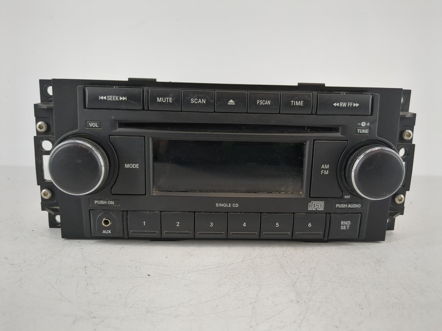 2008-2009 Dodge Caliber Radio AM FM Cd Player Receiver Replacement P/N:P05064171AK Fits Fits 2007 2008 2009 OEM Used Auto Pa