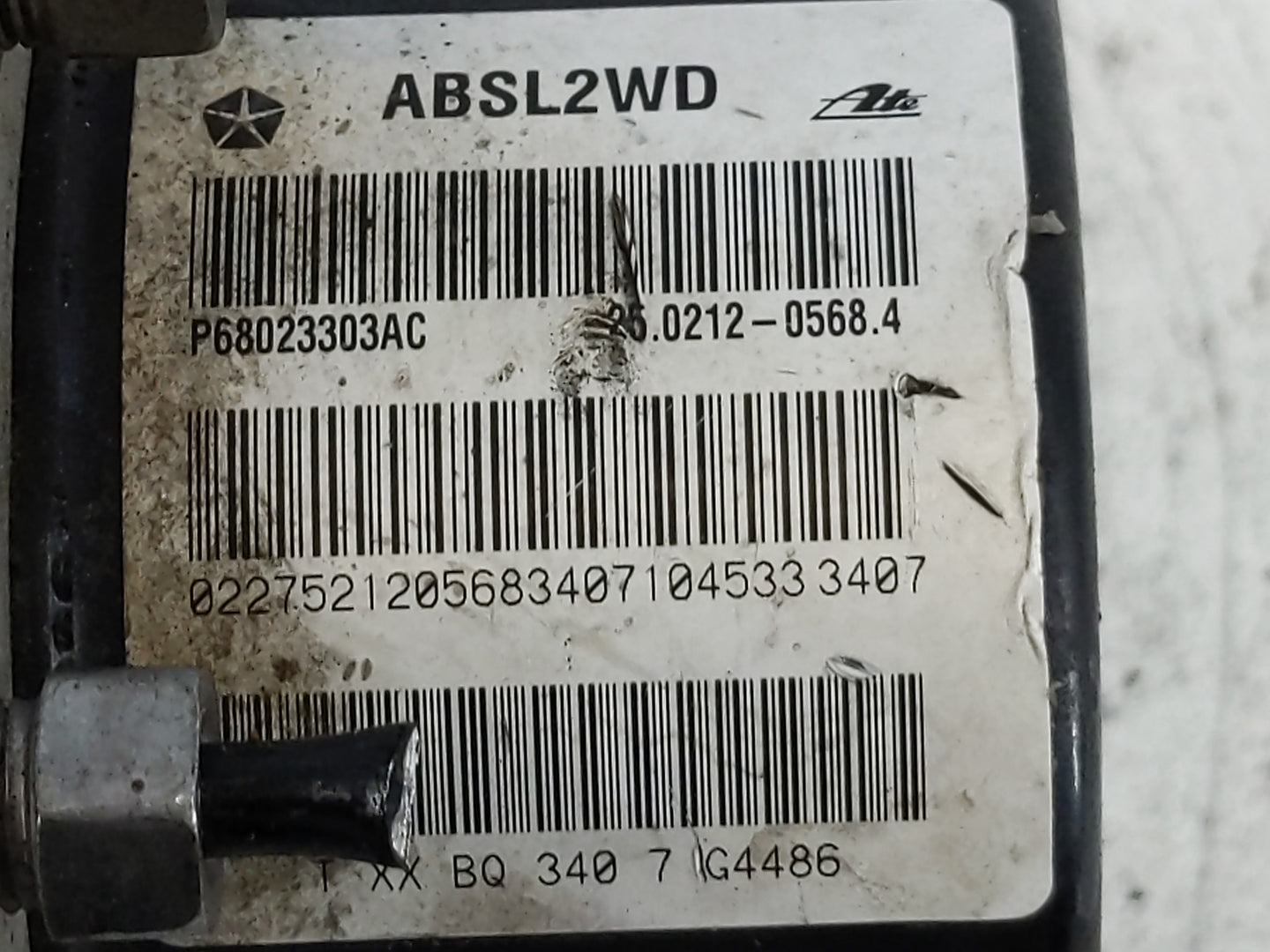 2008-2009 Dodge Caliber ABS Pump Control Module Replacement P/N:P68023303AC Fits Fits 2008 2009 OEM Used Auto Parts - Oemuse