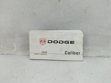 2008 Dodge Caliber Owners Manual Book Guide OEM Used Auto Parts - Oemusedautoparts1.com