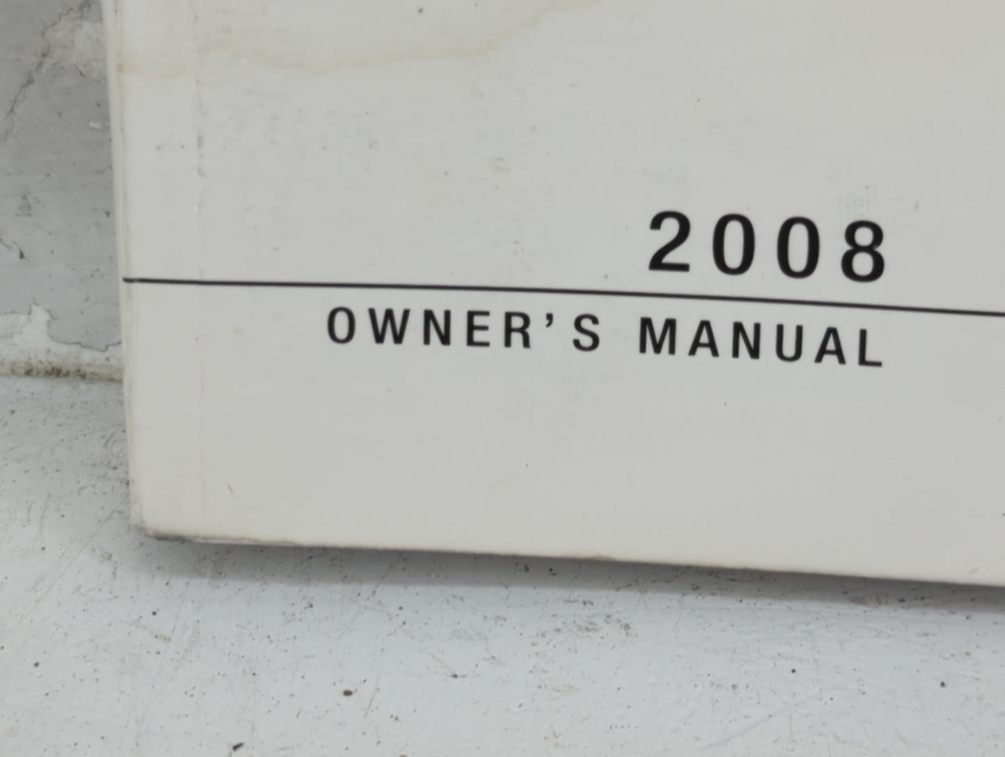 2008 Dodge Caliber Owners Manual Book Guide OEM Used Auto Parts - Oemusedautoparts1.com