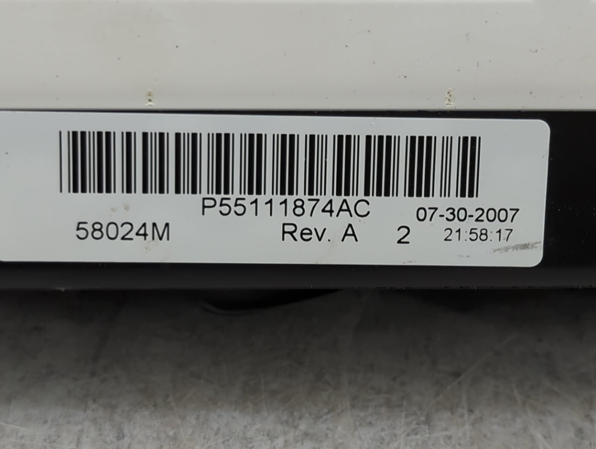 2007-2009 Dodge Caliber Climate Control Module Temperature AC/Heater Replacement P/N:P55111874AC Fits Fits 2007 2008 2009 OE