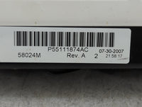 2007-2009 Dodge Caliber Climate Control Module Temperature AC/Heater Replacement P/N:P55111874AC Fits Fits 2007 2008 2009 OE