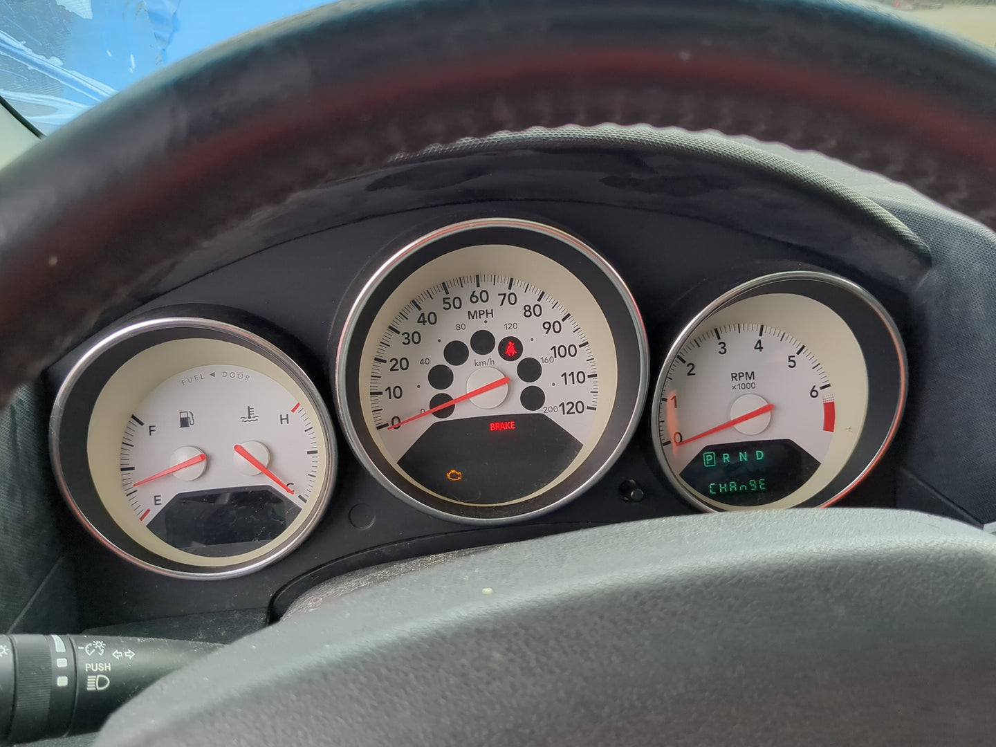 2007-2008 Dodge Caliber Instrument Cluster Speedometer Gauges Fits Fits 2007 2008 OEM Used Auto Parts - Oemusedautoparts1.co