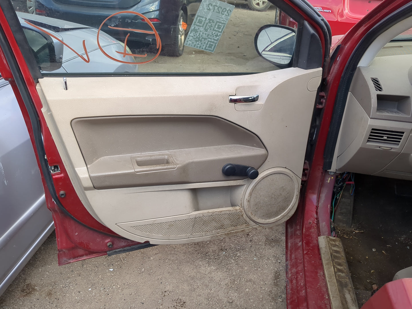 2008 Dodge Caliber Front Left Driver Interior Door Panel Trim - Oemusedautoparts1.com