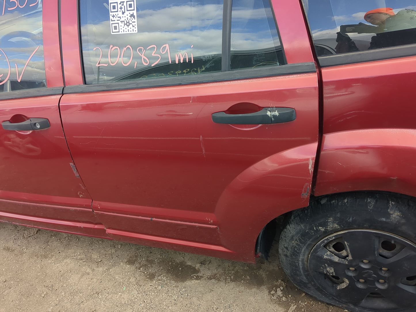2007-2010 Dodge Caliber Driver Rear Door Oem - Oemusedautoparts1.com