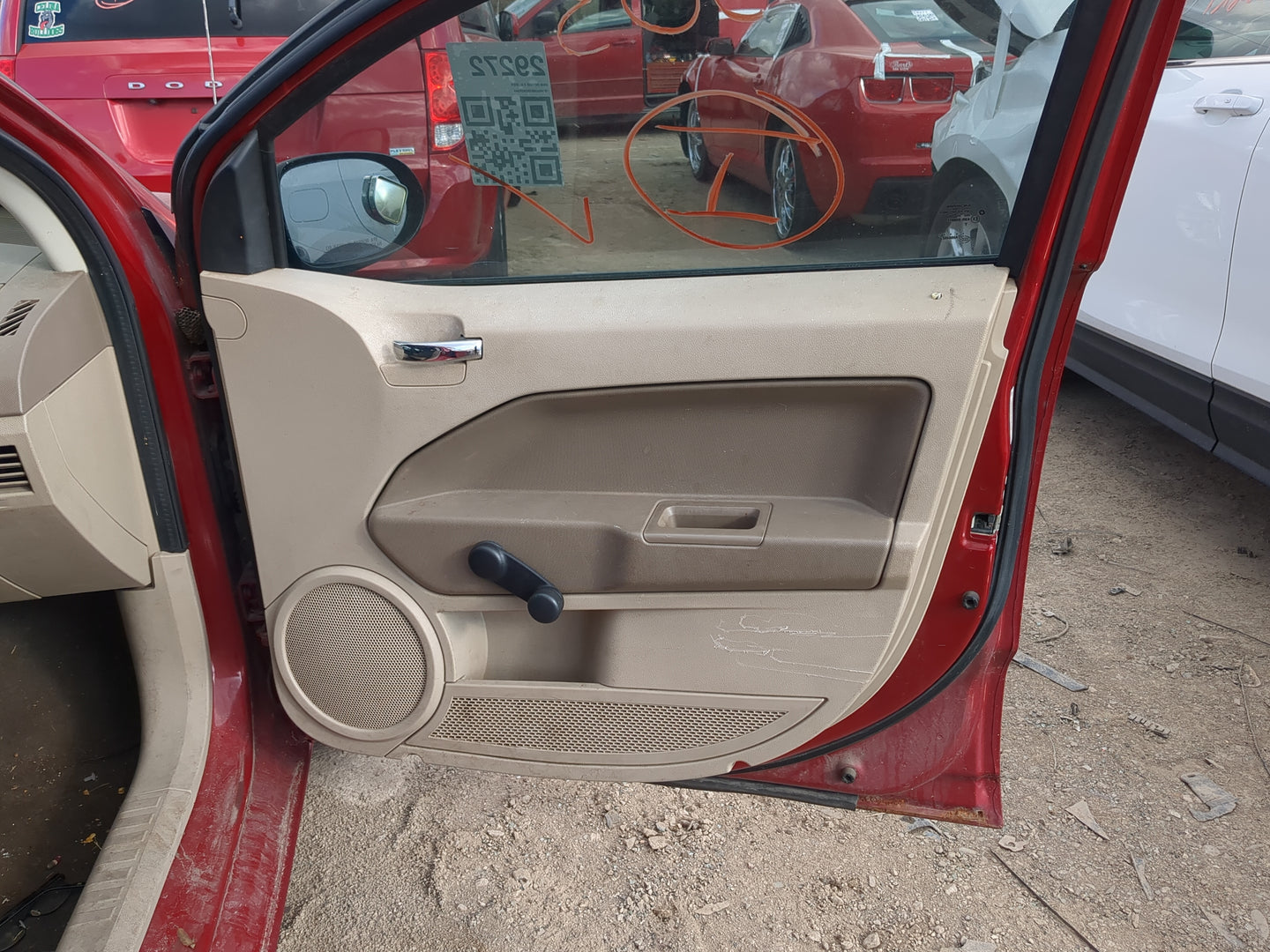 2008 Dodge Caliber Front Right Passenger Interior Door Panel Trim - Oemusedautoparts1.com