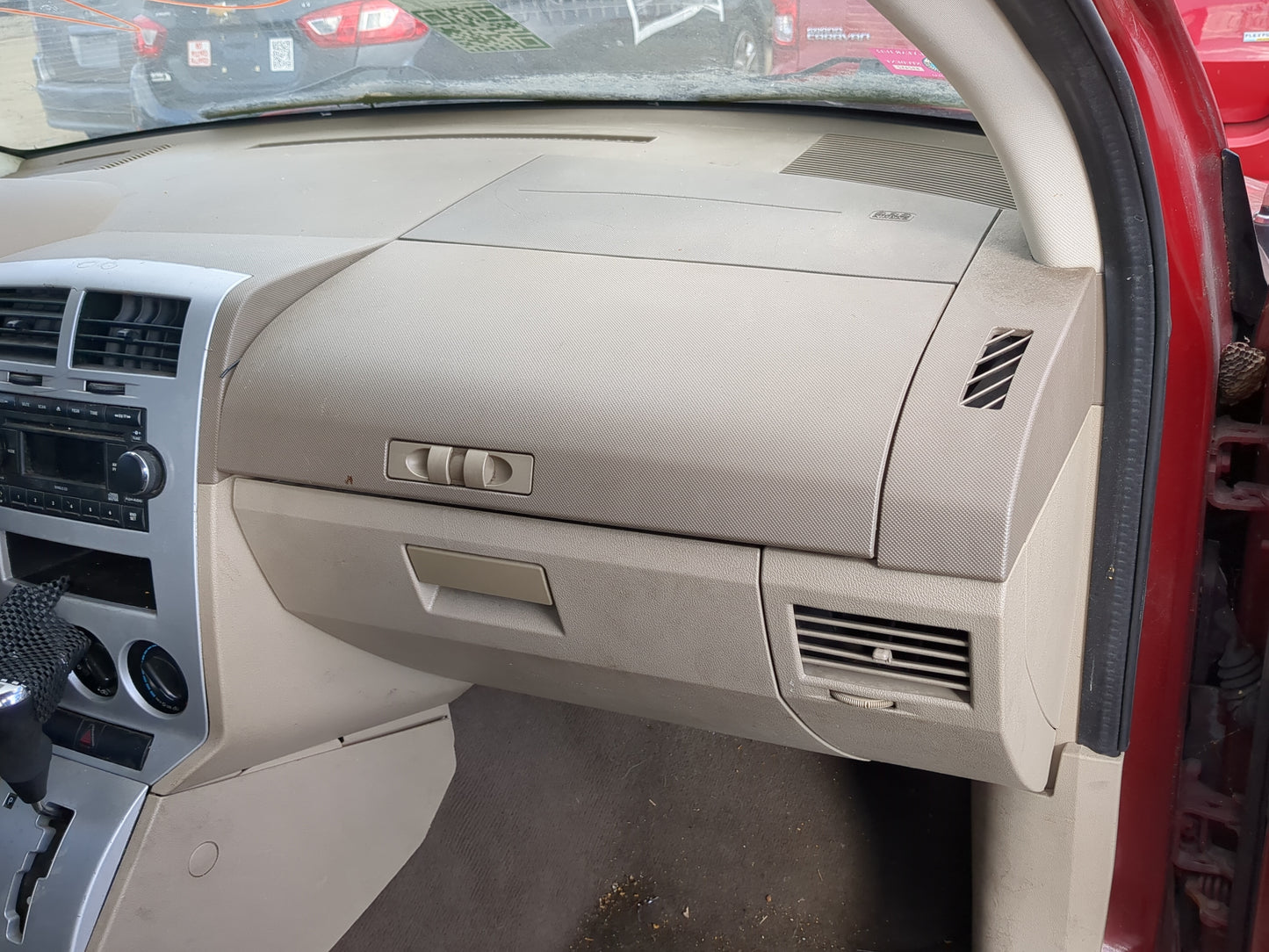 2008 Dodge Caliber Passenger Glove Box Door Storage Compartment - Oemusedautoparts1.com