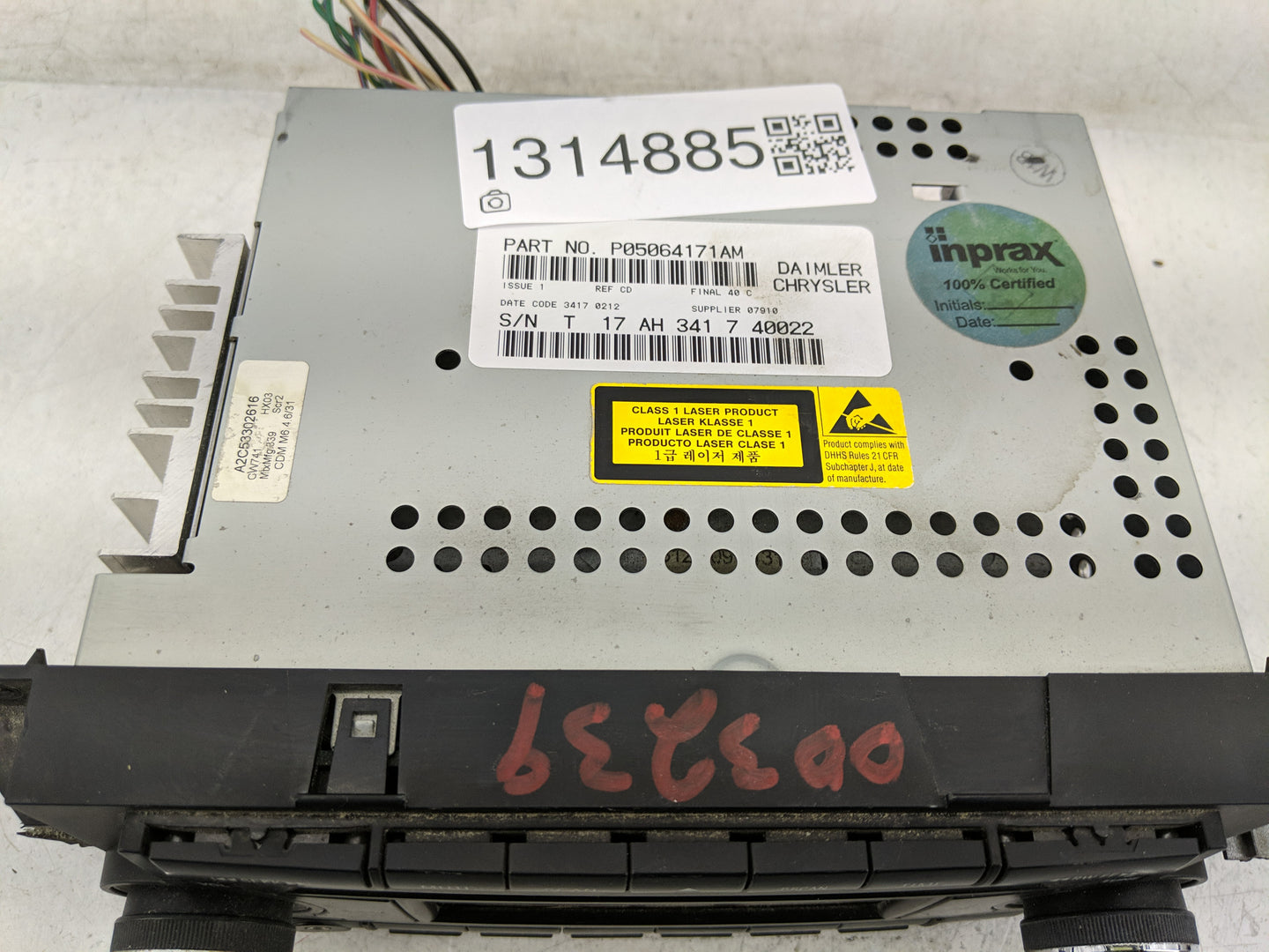 2007-2009 Dodge Caliber Radio AM FM Cd Player Receiver Replacement P/N:P05064171AM Fits Fits 2004 2005 2006 2007 2008 2009 2