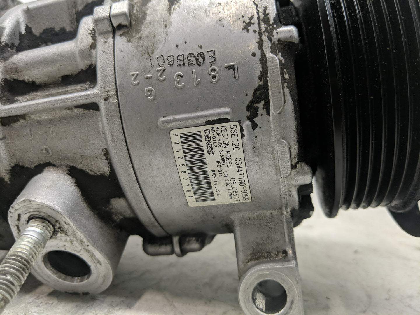 2007-2008 Dodge Caliber Air Conditioning A/c Ac Compressor Oem - Oemusedautoparts1.com