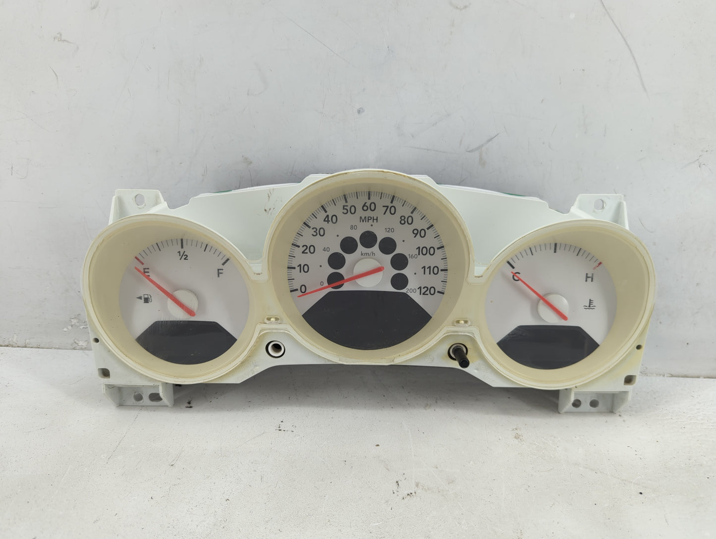 2007-2008 Dodge Caliber Instrument Cluster Speedometer Gauges P/N:1AV62XDVAB Fits Fits 2007 2008 OEM Used Auto Parts - Oemus