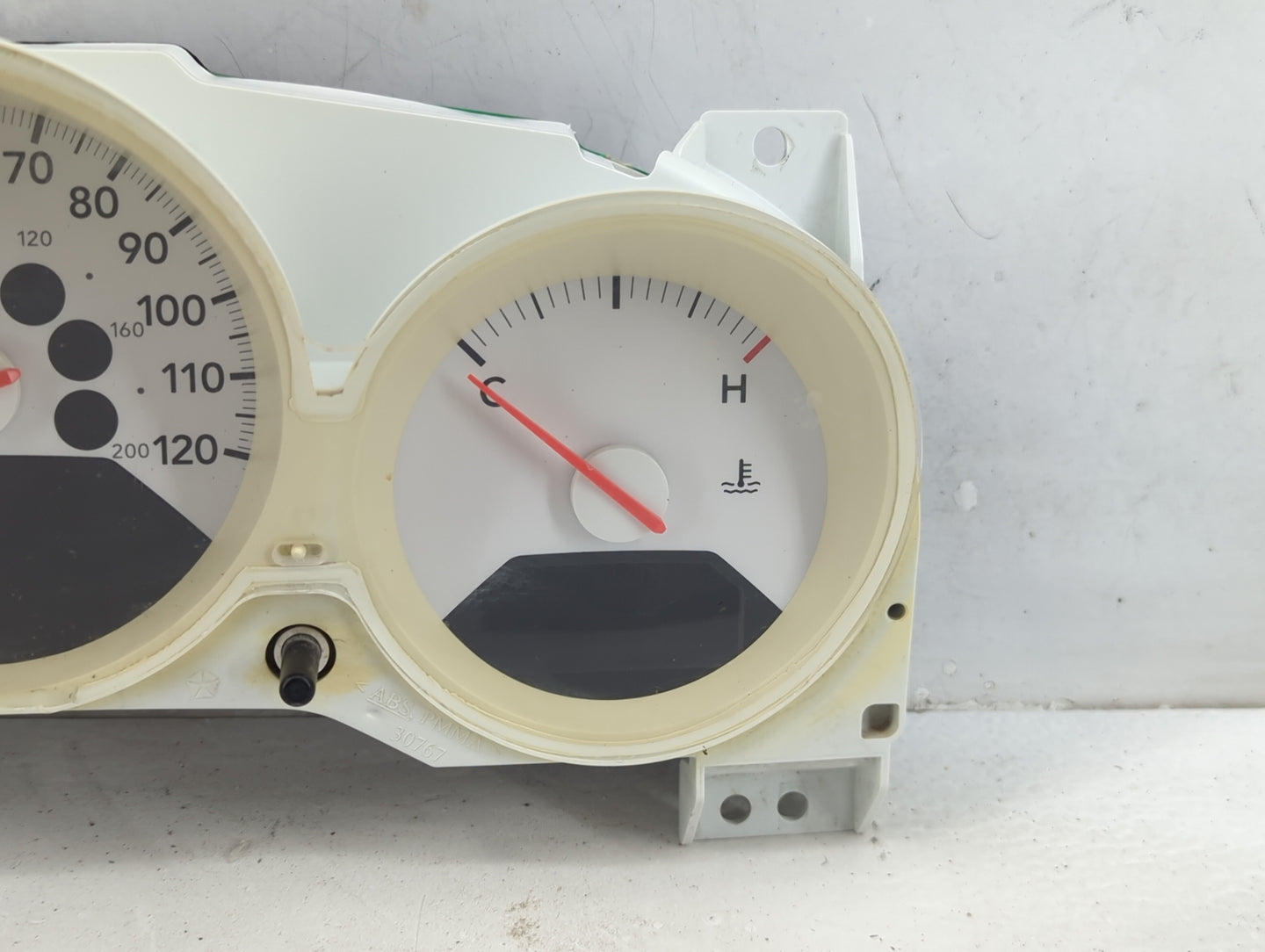 2007-2008 Dodge Caliber Instrument Cluster Speedometer Gauges P/N:1AV62XDVAB Fits Fits 2007 2008 OEM Used Auto Parts - Oemus