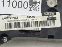 2007-2008 Dodge Caliber Instrument Cluster Speedometer Gauges P/N:1AV62XDVAB Fits Fits 2007 2008 OEM Used Auto Parts - Oemus