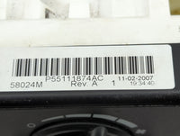 2007-2009 Dodge Caliber Climate Control Module Temperature AC/Heater Replacement P/N:P55111874AC Fits Fits 2007 2008 2009 OE
