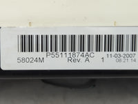 2007-2009 Dodge Caliber Climate Control Module Temperature AC/Heater Replacement P/N:P55111874AC Fits Fits 2007 2008 2009 OE