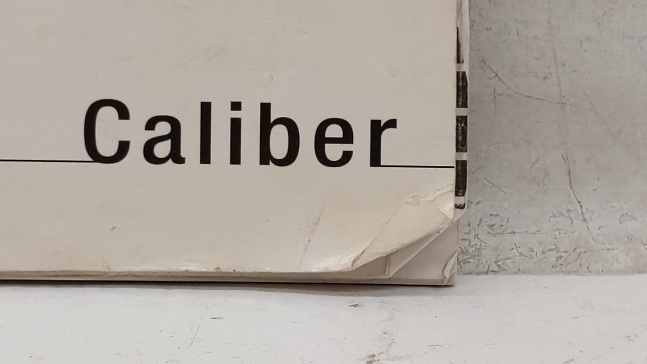 2008 Dodge Caliber Owners Manual Book Guide OEM Used Auto Parts - Oemusedautoparts1.com