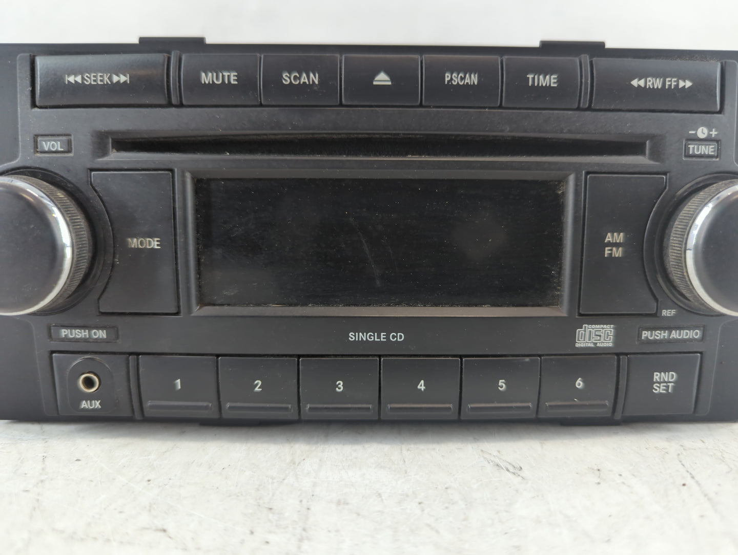2008-2009 Dodge Caliber Radio AM FM Cd Player Receiver Replacement P/N:P05064171AL Fits Fits 2008 2009 2010 OEM Used Auto Pa