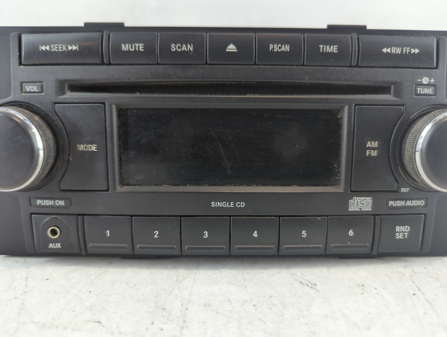 2008-2009 Dodge Caliber Radio AM FM Cd Player Receiver Replacement P/N:P05064171AL Fits Fits 2008 2009 2010 OEM Used Auto Pa