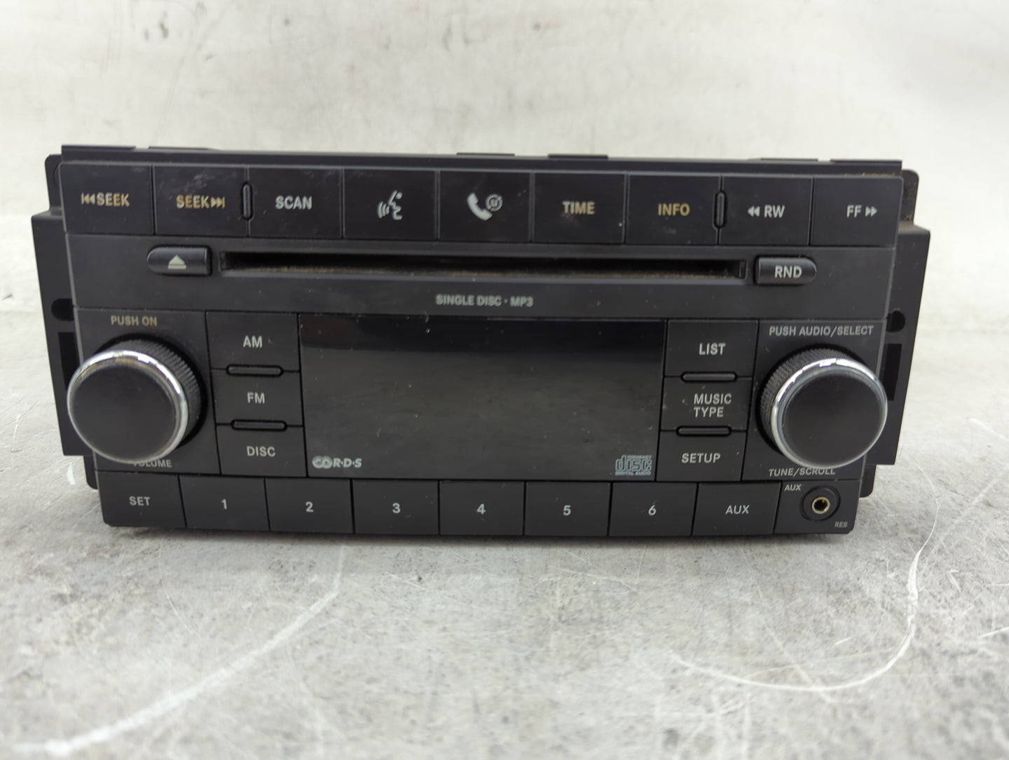 2008 Dodge Caravan Radio AM FM Cd Player Receiver Replacement P/N:P05064411AF Fits OEM Used Auto Parts - Oemusedautoparts1.c