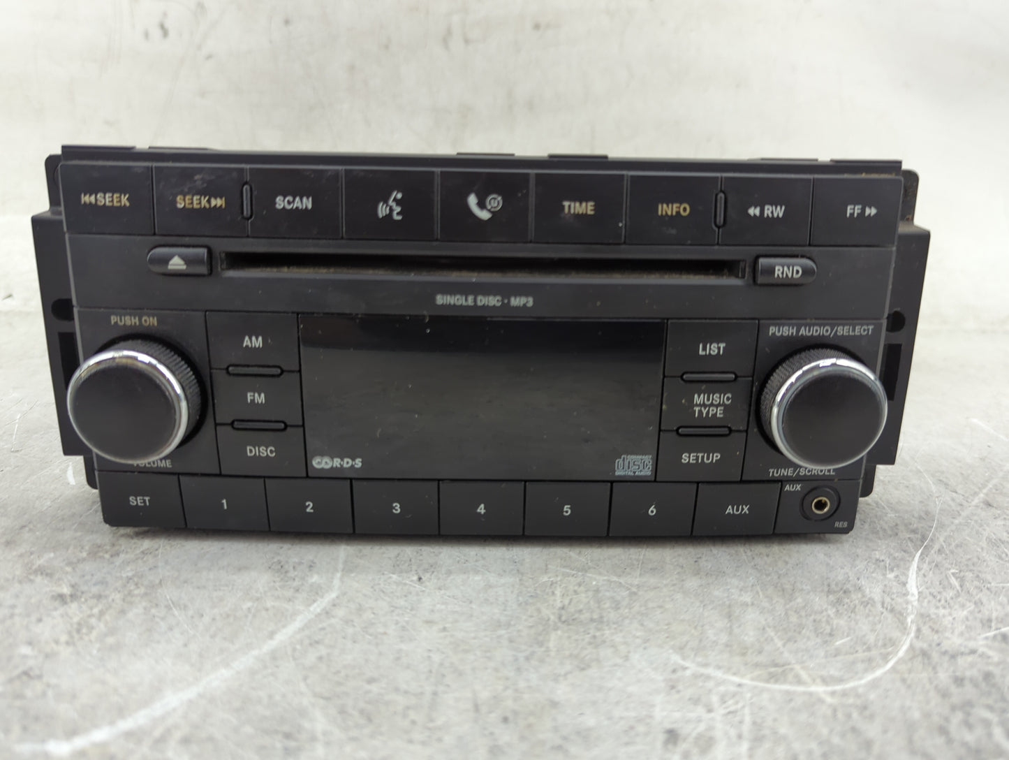 2008 Dodge Caravan Radio AM FM Cd Player Receiver Replacement P/N:P05064411AF Fits OEM Used Auto Parts - Oemusedautoparts1.c