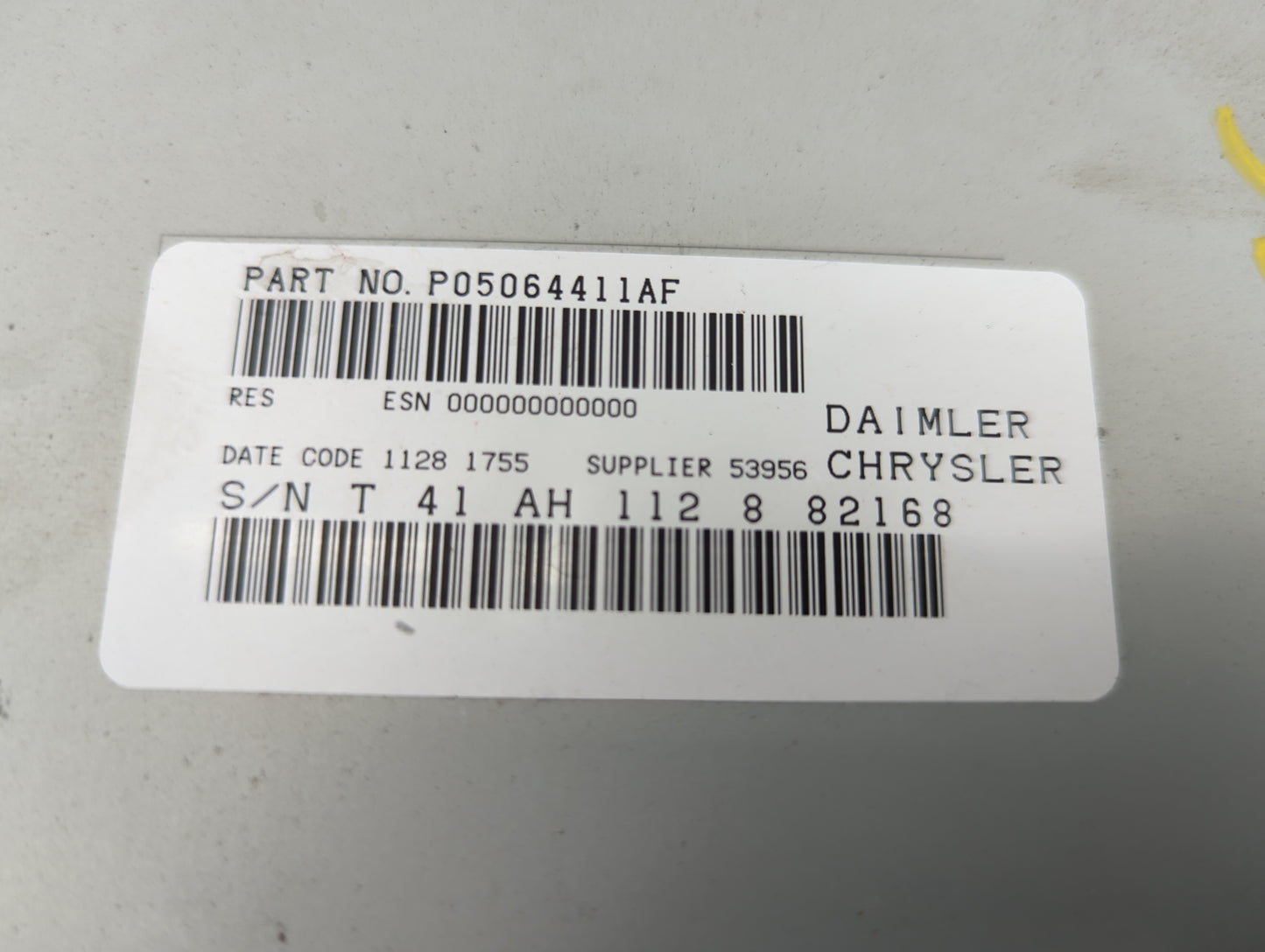 2008 Dodge Caravan Radio AM FM Cd Player Receiver Replacement P/N:P05064411AF Fits OEM Used Auto Parts - Oemusedautoparts1.c