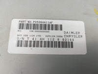 2008 Dodge Caravan Radio AM FM Cd Player Receiver Replacement P/N:P05064411AF Fits OEM Used Auto Parts - Oemusedautoparts1.c