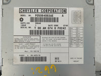 2008 Dodge Caravan Am Fm Cd Player Radio Receiver 517133 - Oemusedautoparts1.com