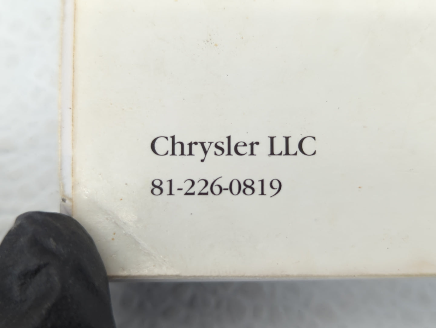 2008 Dodge Caravan Owners Manual Book Guide P/N:81-226-0819 OEM Used Auto Parts - Oemusedautoparts1.com