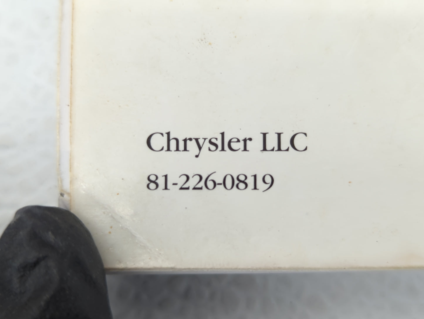 2008 Dodge Caravan Owners Manual Book Guide P/N:81-226-0819 OEM Used Auto Parts - Oemusedautoparts1.com