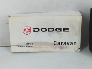 2008 Dodge Caravan Owners Manual Book Guide P/N:81-226-0819 OEM Used Auto Parts