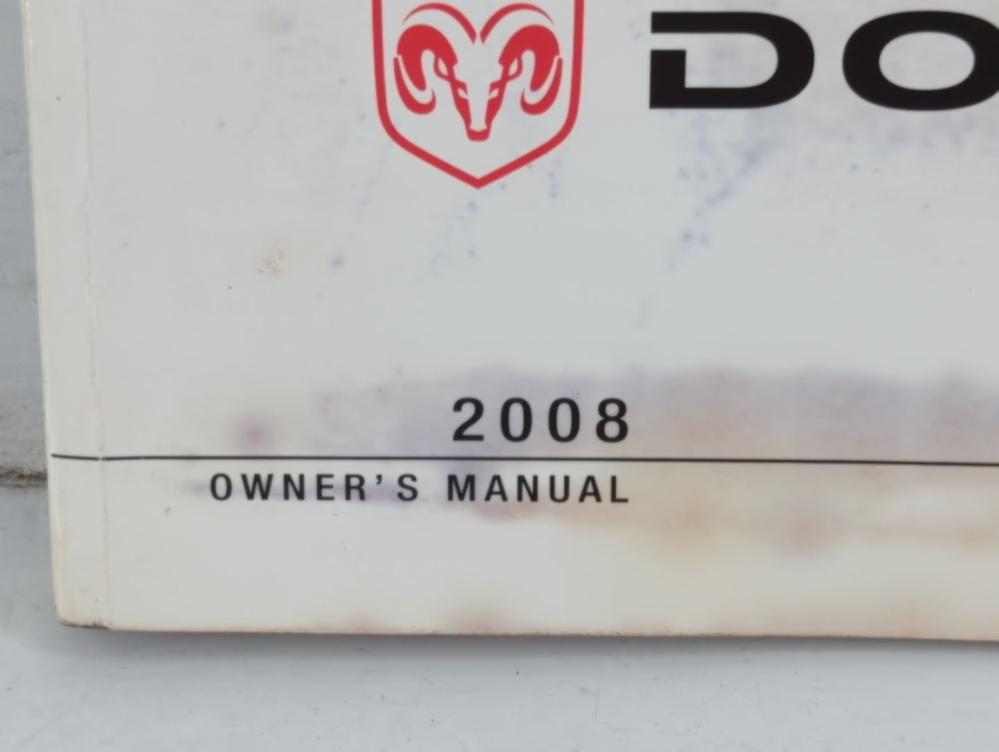 2008 Dodge Caravan Owners Manual Book Guide P/N:81-226-0819 OEM Used Auto Parts - Oemusedautoparts1.com