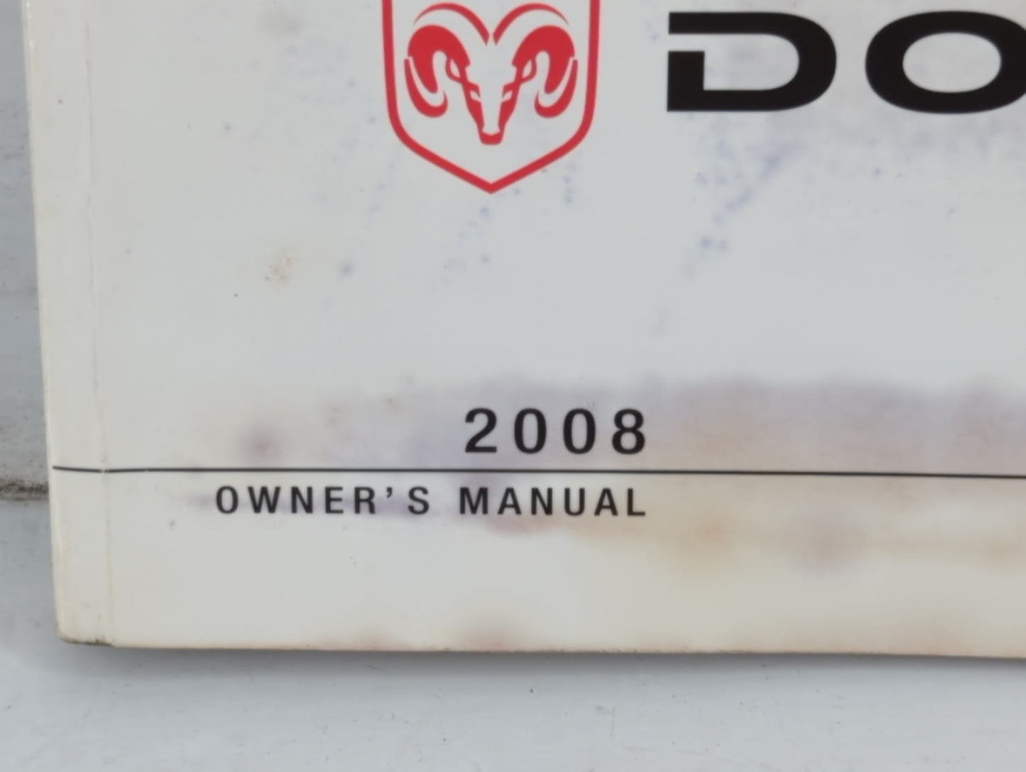 2008 Dodge Caravan Owners Manual Book Guide P/N:81-226-0819 OEM Used Auto Parts - Oemusedautoparts1.com
