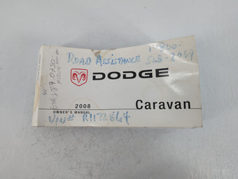 compare product 2008 Dodge Caravan Owners Manual Book Guide P/N:81-226-0819 OEM Used Auto Parts