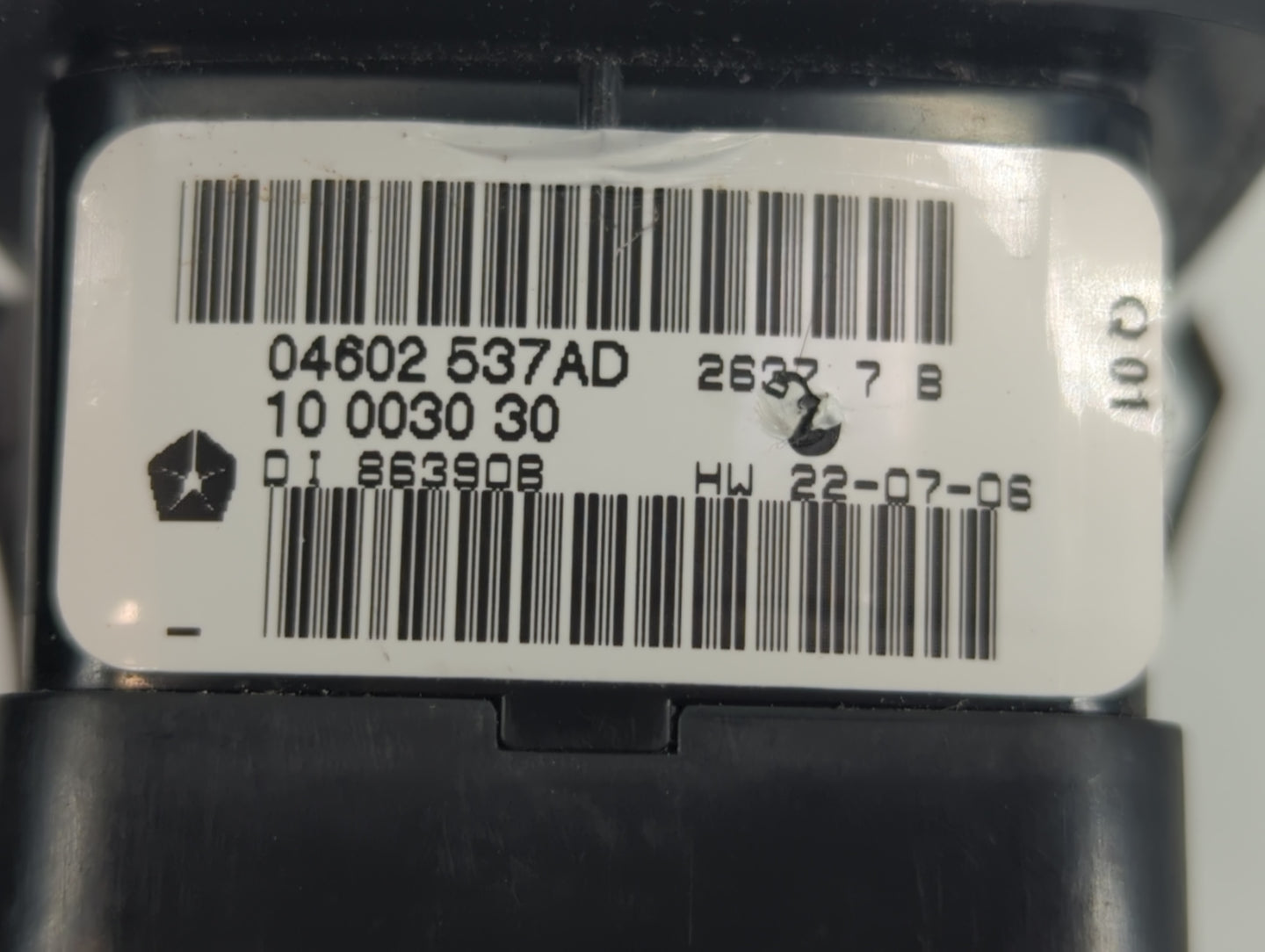 2008 Dodge Caravan Master Power Window Switch Replacement Driver Side Left P/N:04602 537AD Fits OEM Used Auto Parts - Oemuse