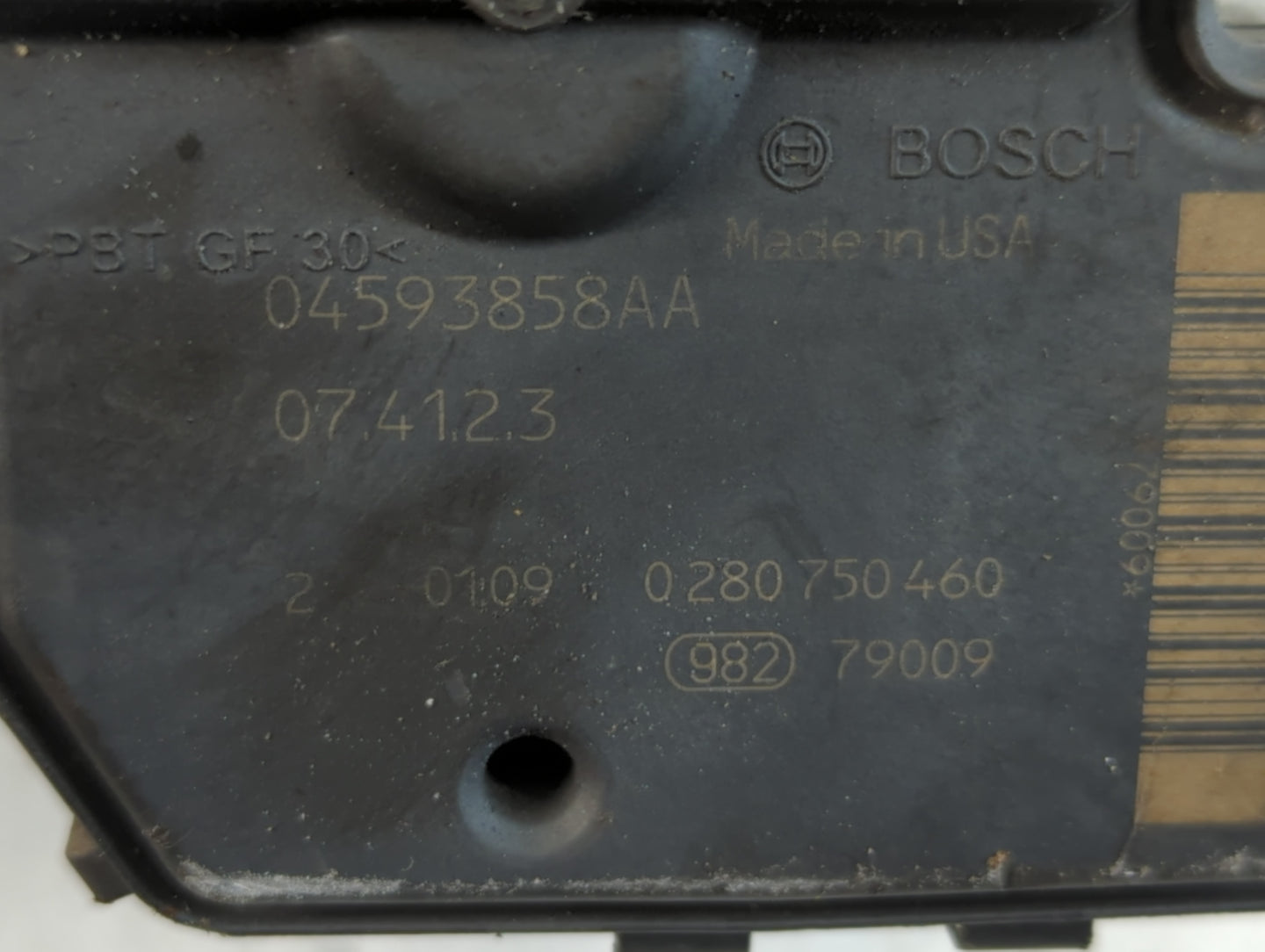 2008 Dodge Caravan Throttle Body P/N:0 280 750 460 04593858AA Fits Fits 2009 2010 2011 OEM Used Auto Parts - Oemusedautopart